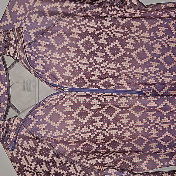 Nike Pro Multicolored Athletic Zip-Up Polo Jacket - Picture 3 of 8